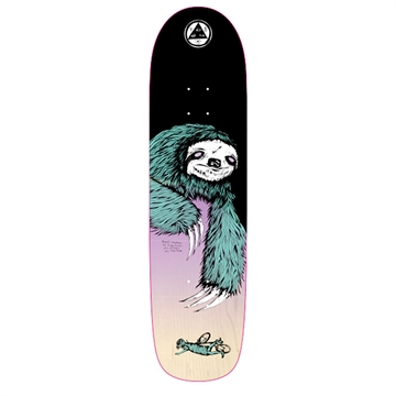 Welcome Skateboard Sloth Black Lavender 8,38